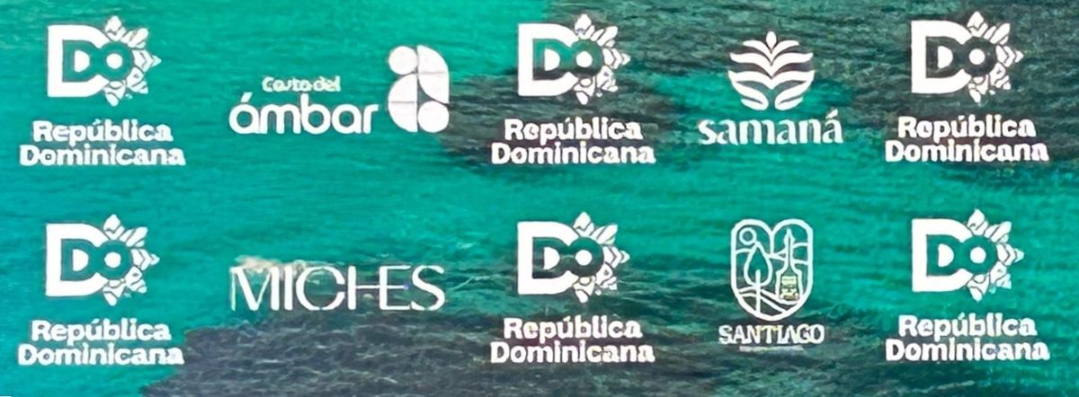 La marca nacional junto a las marcas turísticas de Miches, Samaná, Costa del Ámbar y Santiago.
