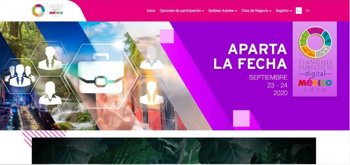 El Tianguis Turístico Digital tendrá lugar&nbsp;
