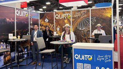 Quito Turismo promovió a Quito como destino de turismo MICE en feria en Las Vegas