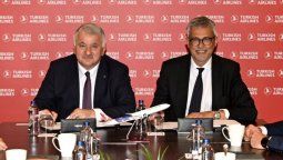 Bilal Eki, director ejecutivo de Turkish Airlines y Fabio Lazzerini, director ejecutivo y gerente general de ITA Airways.