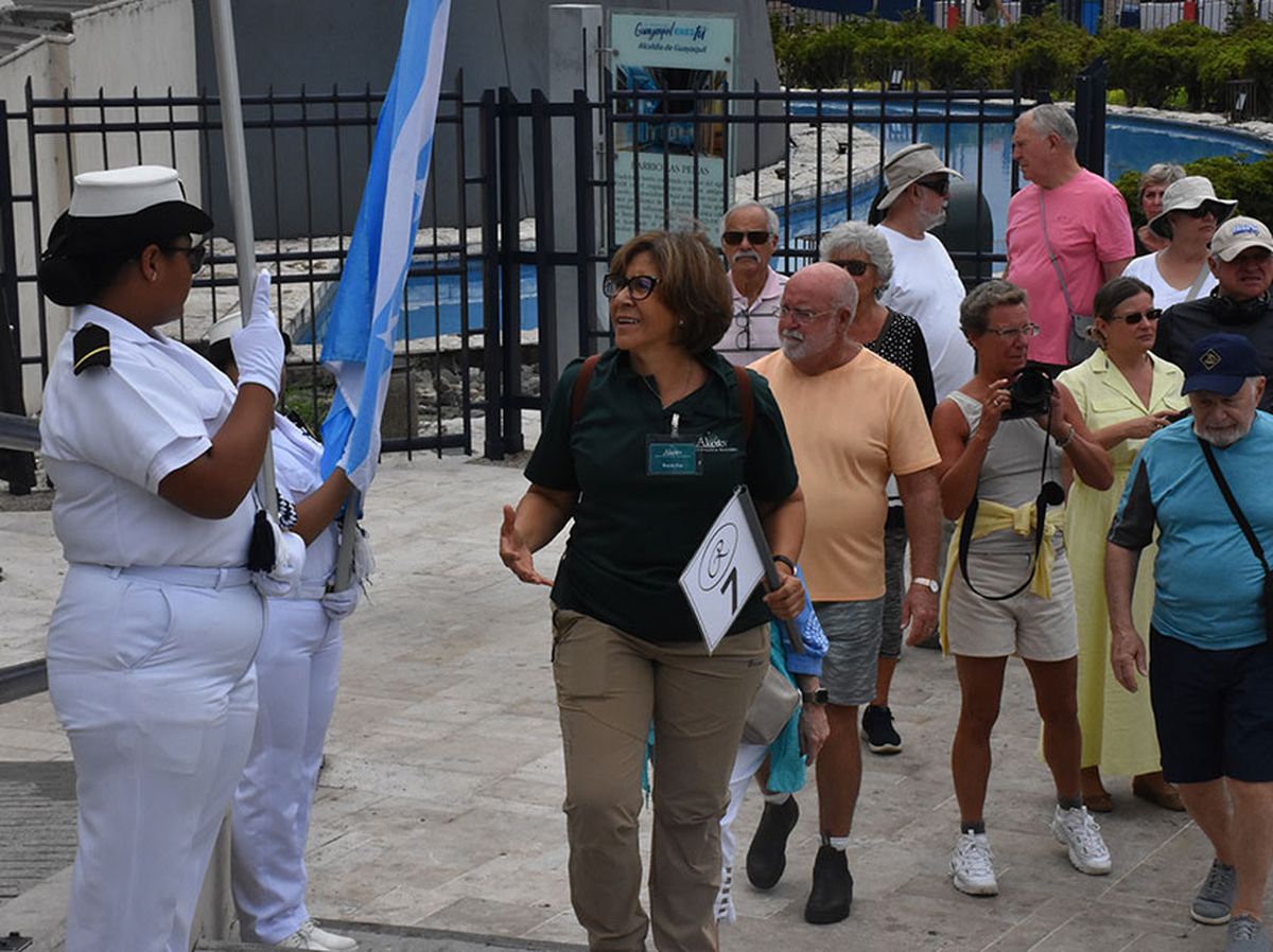 Turistas en Guayaquil.