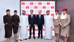 El nuevo acuerdo entre Emirates y Etihad fue firmado en el marco del Arabian Travel Market (ATM), en Dubái.