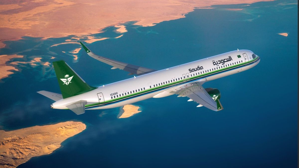 Avión de la aerolínea Saudia Airlines