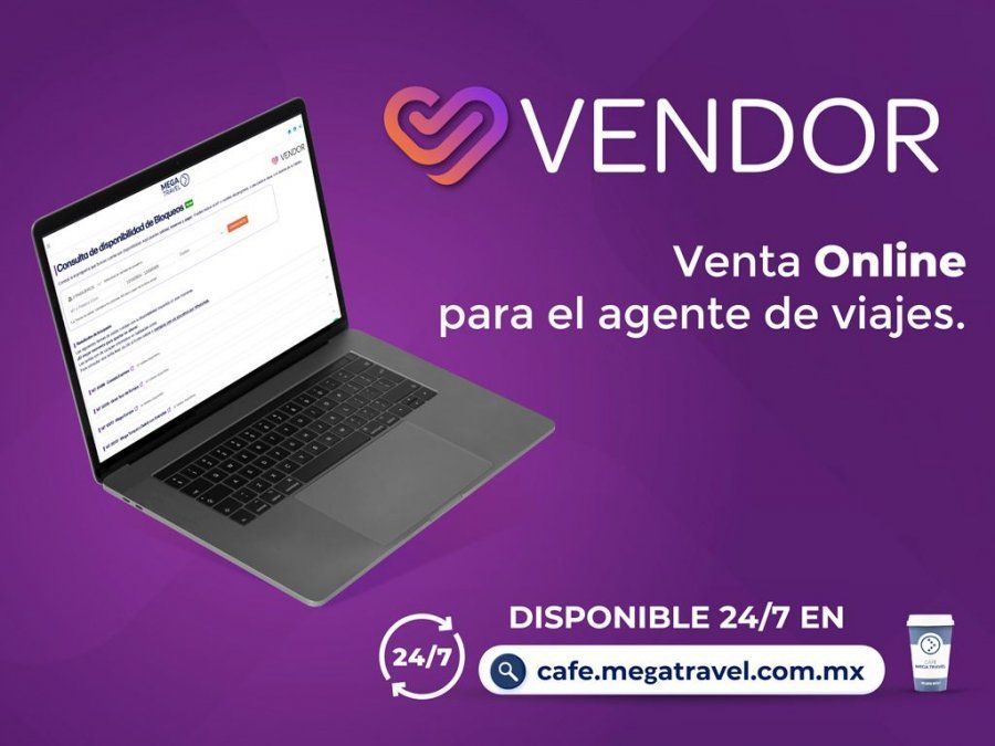 Mega Travel presenta su sistema de reservas en línea Vendor, liberado tras concluír su prueba piloto con la participación de 100 agencias de viajes.