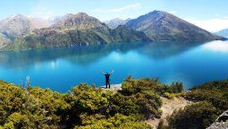 Después de un trekking, el premio es este paisaje maravilloso que nos regala Nueva Zelanda.