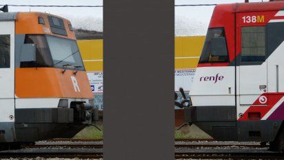 Trenes de Rodalies y Renfe.