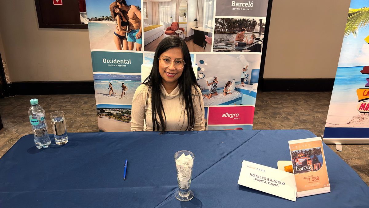 Liliana Castro, de Vacaciones Barceló, en la Caravana Workshop 2026 de Maxitravel, en Quito. 