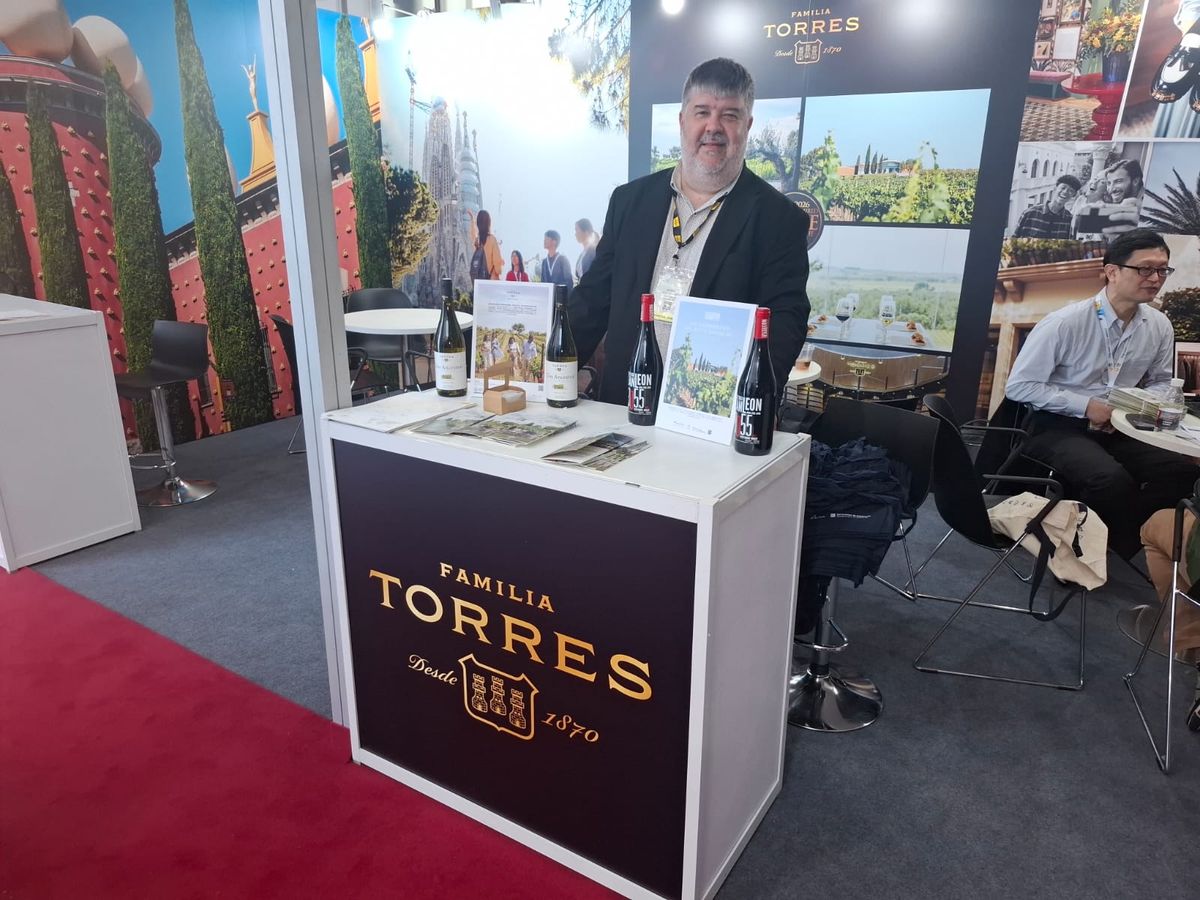 Eduard Berga, del equipo de la Familia Torres winery.