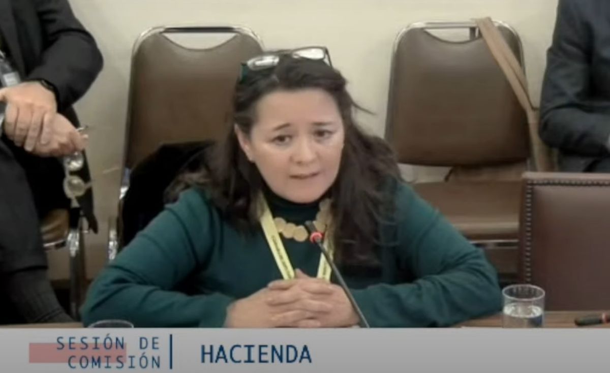 Lorena Arriagada, secretaria general de Achet, habló frente a la Comisión de Hacienda. - Ladevi Medios y Soluciones Lorena Arriagada, secretaria general de Achet, habló frente a la Comisión de Hacienda.