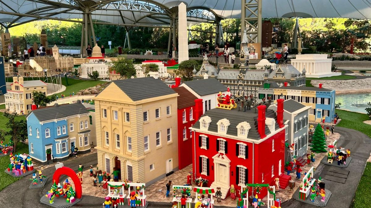 Una de las construcciones en Legoland.