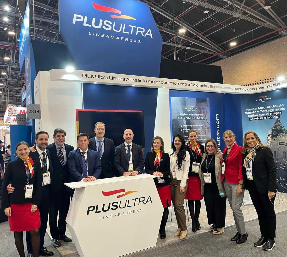 Equipo de Plus Ultra en el marco de la Vitrina Turística Anato.