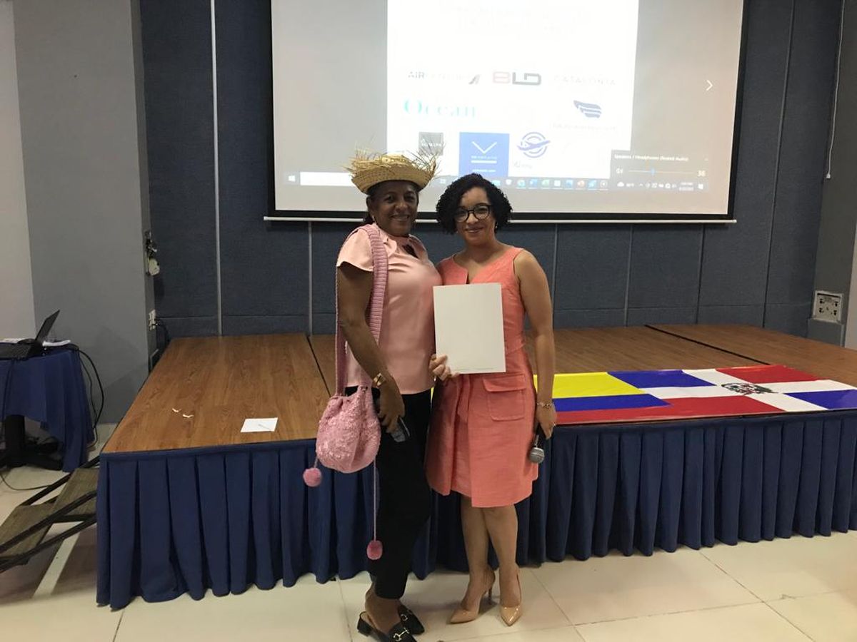 Ganadora de los premios otorgados en la caravana de promoción turística del Caribe.