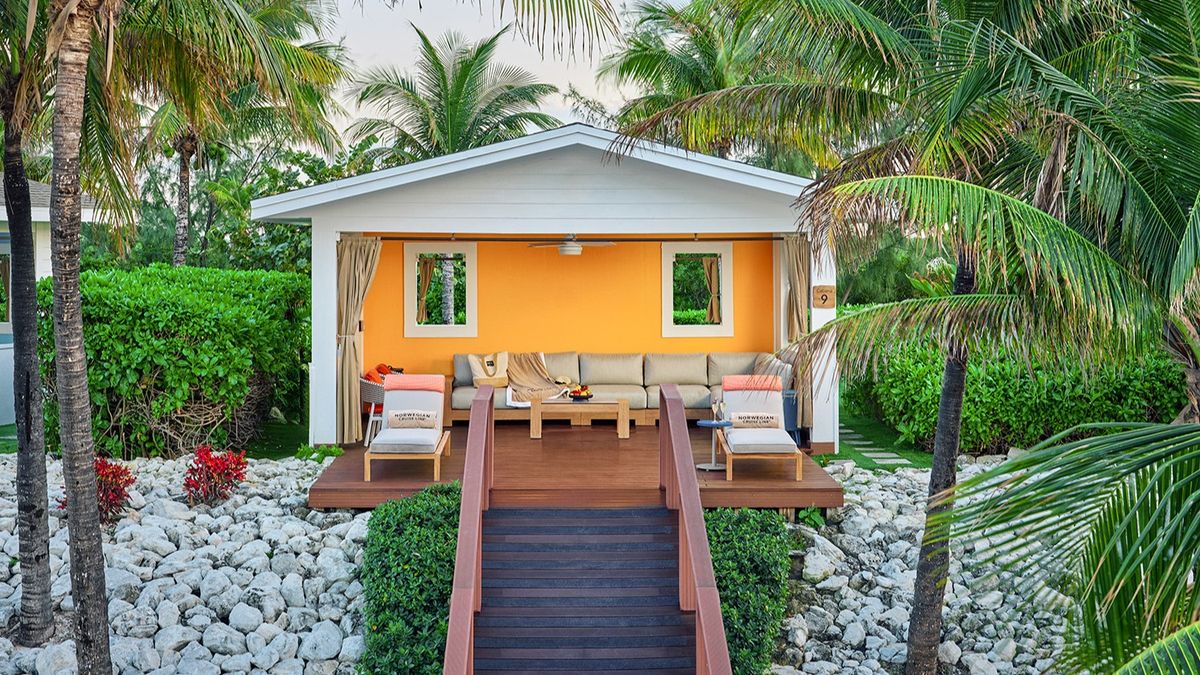 Las cabañas de la isla.