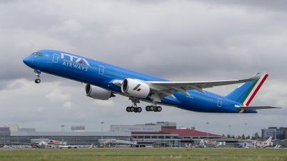 Uno de los Airbus A350/9 que opera ITA Airways.