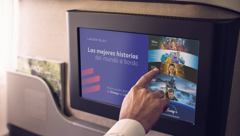Latam Airlines suma programación de Disney +.&nbsp;