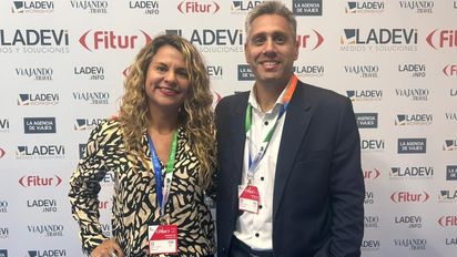 Silvana Carbonell, gerente comercial interior de Coris y Leandro Cardozo, gerente comercial de AMBA de Coris.