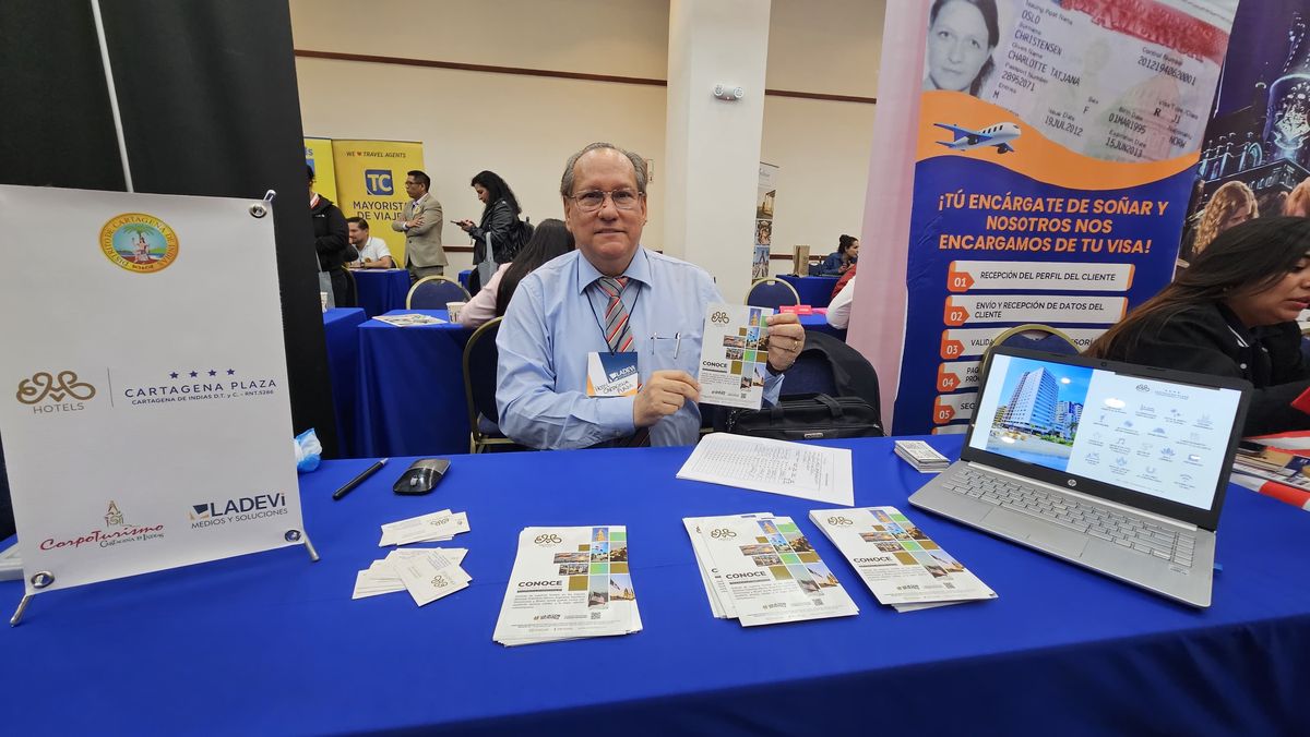 Stand de Hotel Cartagena Plaza en el Workshop de Ladevi edición Perú 2024.
