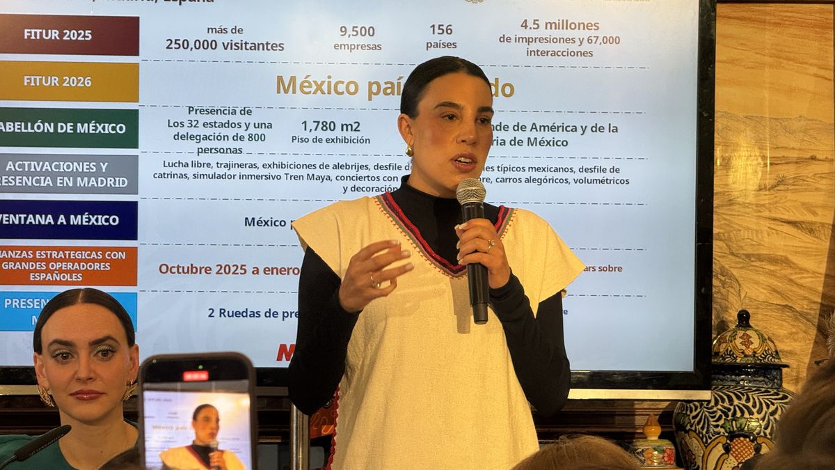 Josefina Rodríguez, secretaria de turismo de México.