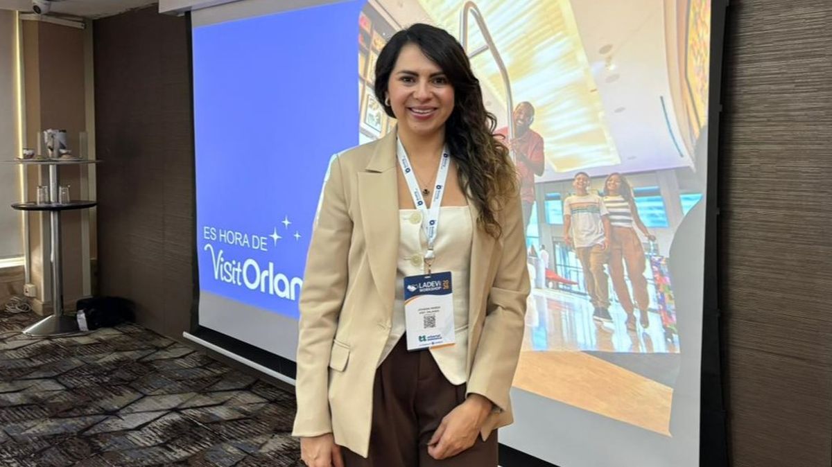 Joana Pardo es training manager para Visit Orlando y encabezó la capacitación del destino en Ladevi Workshop Bogotá.