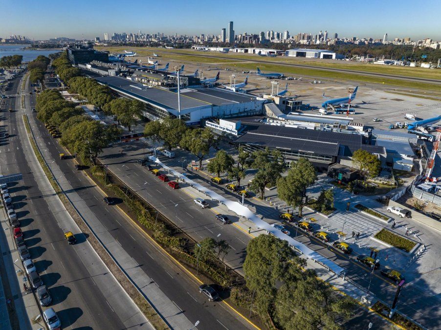 El Aeroparque Jorge Newbery inauguró nuevas obras a finales de 2024.