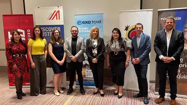 Mega Travel junto a representantes de destinos en Europa.