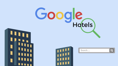 Logotipo de Google Hotels.