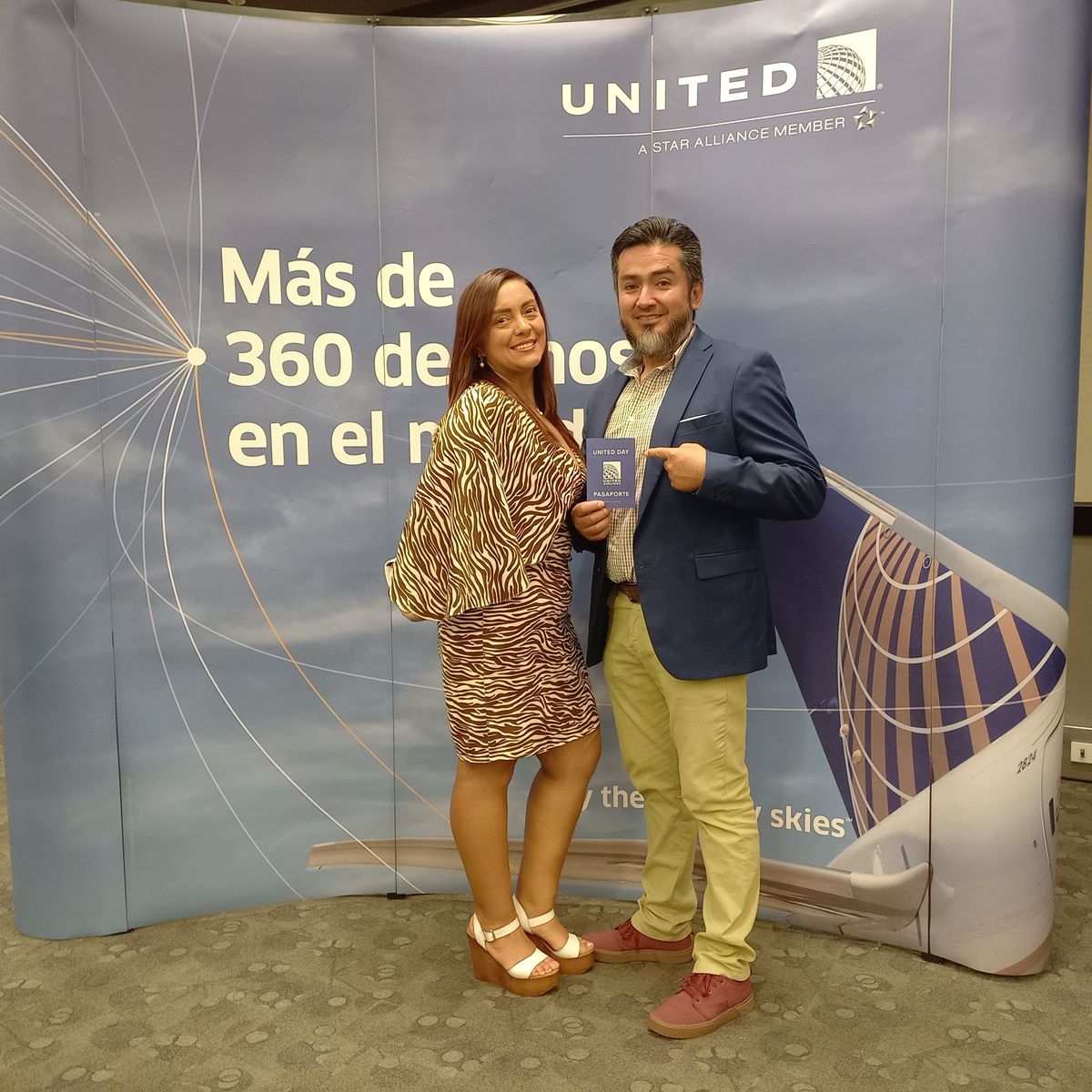 Fanny Custode y Bolter Romoleroux, directivos de la agencia Grandes Viajes asistieron al Workshop de United Airlines. 