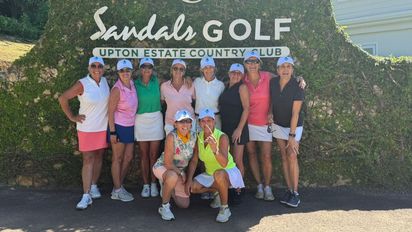 Las participantes disfrutaron del golf y de la instalaciones del Sandals Ochi en Jamaica.