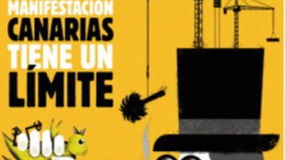 Cartel de la manifestación en Canarias contra el Turismo.