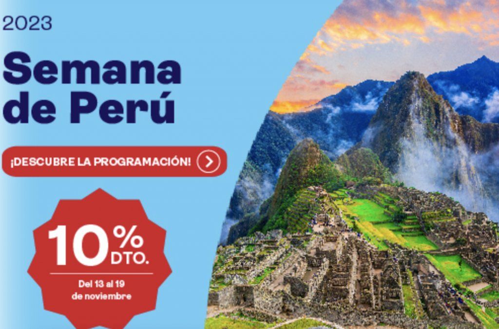Cartel promocional de la Semana de Perú de TUI Spain.