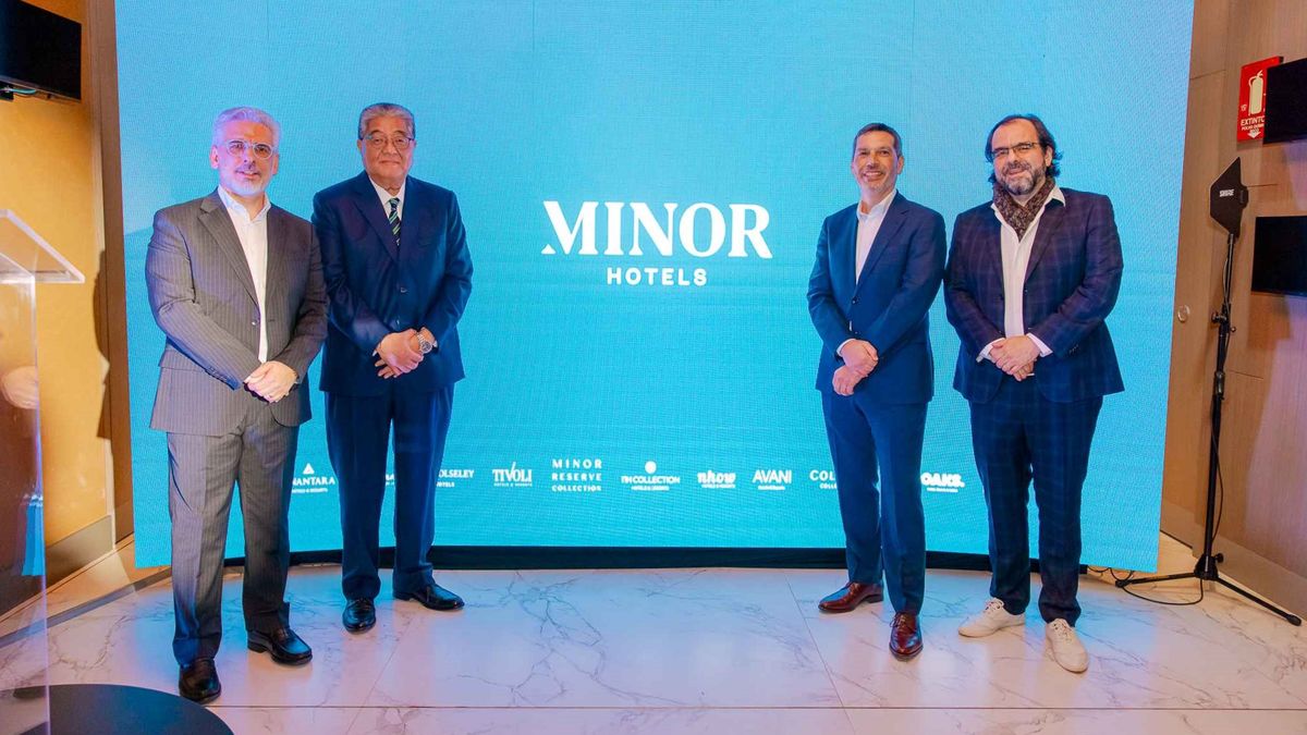 Óscar Restrepo, director general de la región Andina; Christian Daghelinckx, Managing Director America de Minor Hotels Europe & Americas y Marc Balanger, gerente general de nhow Lima.