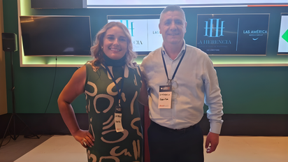 Delia Campo Rincón, directora del canal de Tour and Travel de Grupo Hotelero Las Américas, y Juan Carlos Camacho, gerente de The Travel Planner.