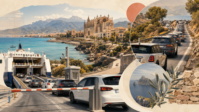 Mallorca limitará el número de vehículos que entran en la isla para evitar masificaciones.