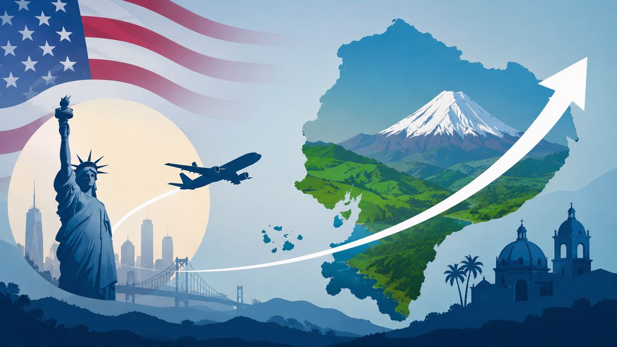 Estados Unidos, mercado clave en la proyección del crecimiento turístico de Ecuador hacia 2030.
