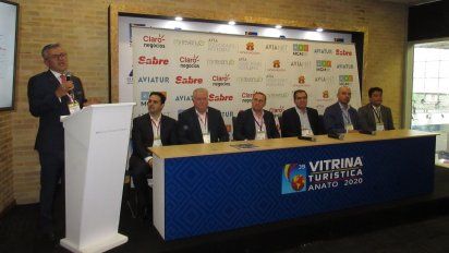 Juan Pablo Franky durante la presentación del nuevo producto de Avia Soluciones Hoteleras.