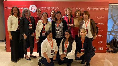 El equipo de Travel Services Chile junto a representantes de ATN Viajes, de reciente incorporación al grupo.