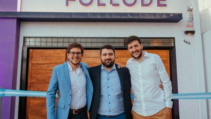 Juan Manuel Peralta, Maximiliano Alves y Hernán García, fundadores de Folcode.