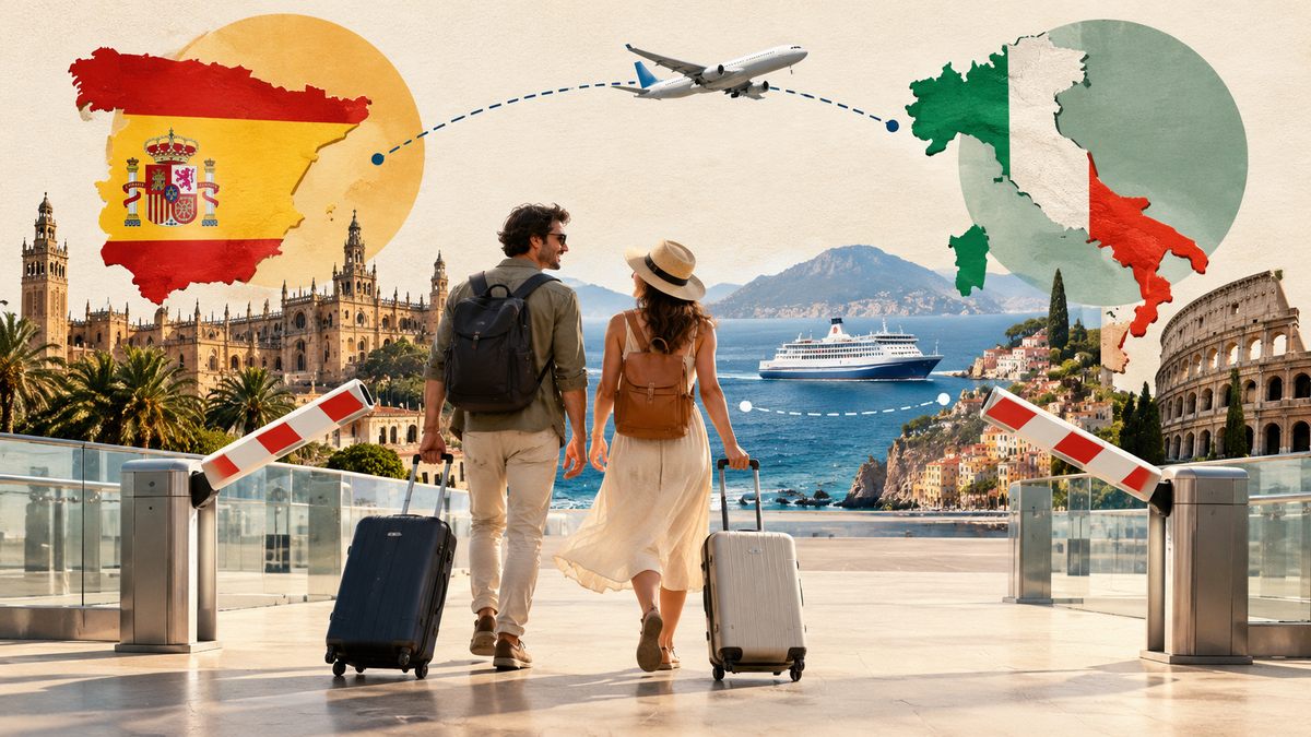 España e Italia eliminan los controles fronterizos tras más de dos meses establecidos.