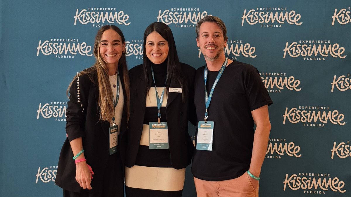 Trayecto Uno en Expedition Kissimmee 2025: Alicia Nogueira, Alessandra Ueno Schomburg, y Emiliano Mora.