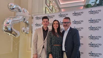 Carlos Gómez, Natalia Prigioni y José Manuel Llorens, directivos de Producto Propio.