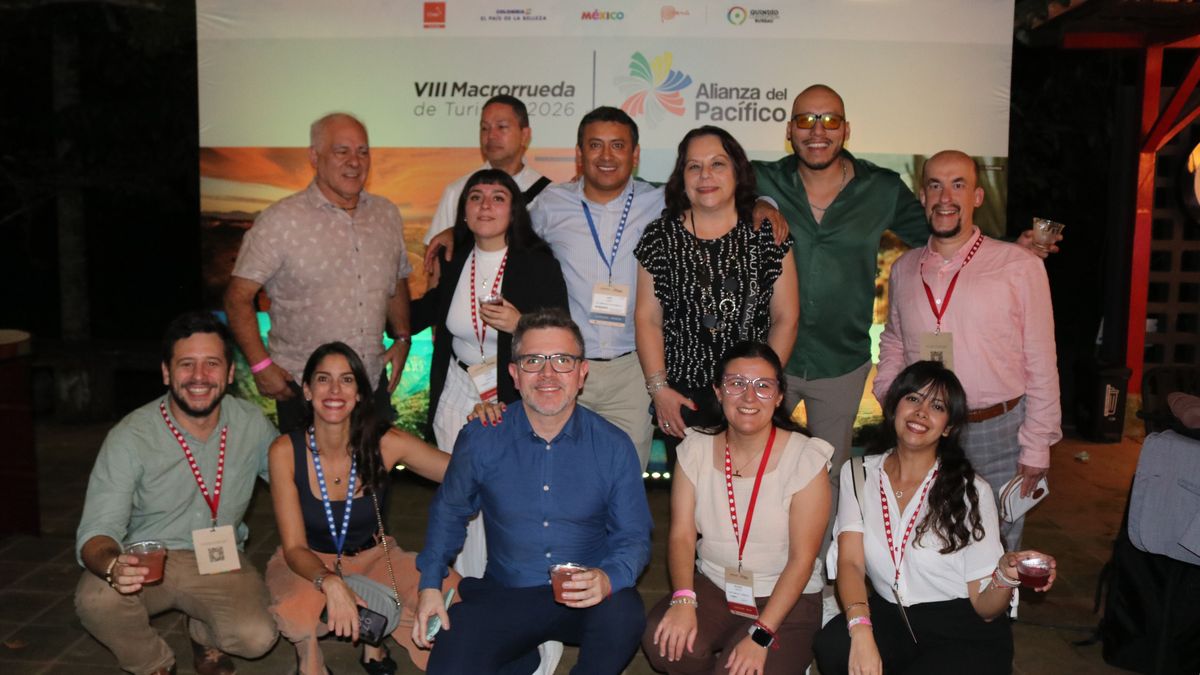 Representantes chilenos durante el la VIII Macrorrueda de Turismo de la Alianza del Pacífico. 