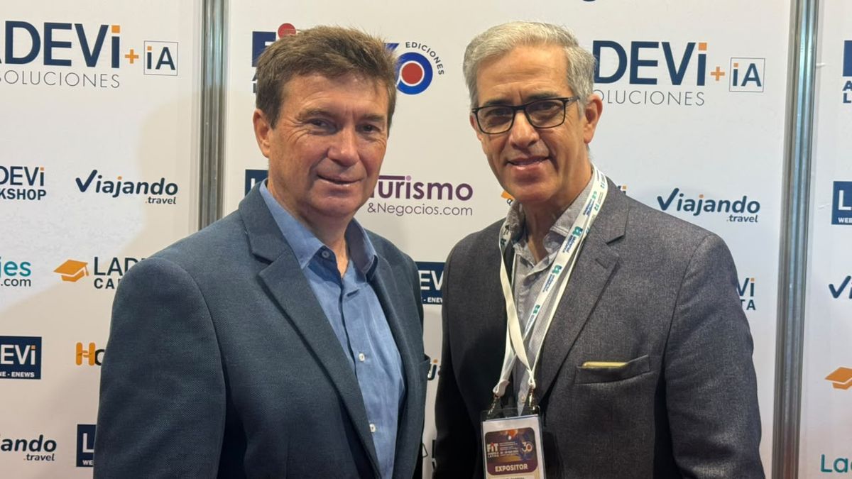 Gustavo Grosso, director de Setil Viajes y Miguel Cabrera de Ladevi Medios y Soluciones.
