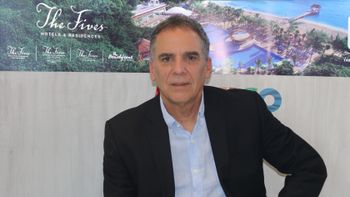 Enrique Rodríguez, director de Desarrollo de Negocios para Europa y Latinoamérica de The Fives, en el marco de la Vitrina Turística Anato 2026.