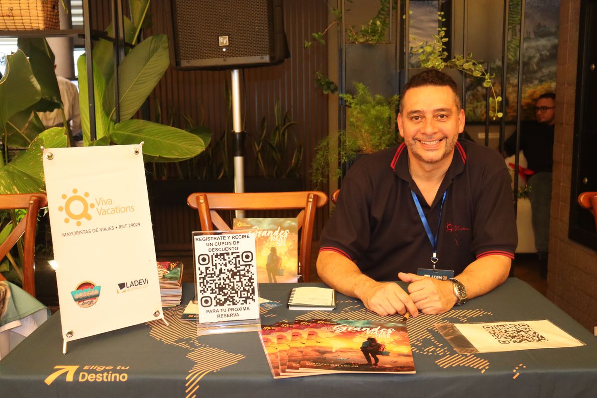 Fredy Ordoñez, gerente comercial de Viva Vacations en el Ladevi Workshop.