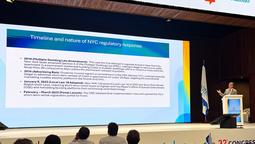 Vijay Dandapani, presidente y CEO de la Hotel Association of New York City, expuso la experiencia de Nueva York en la regulación de los alquileres turísticos durante el Congreso Nacional de la Hotelería 2026.