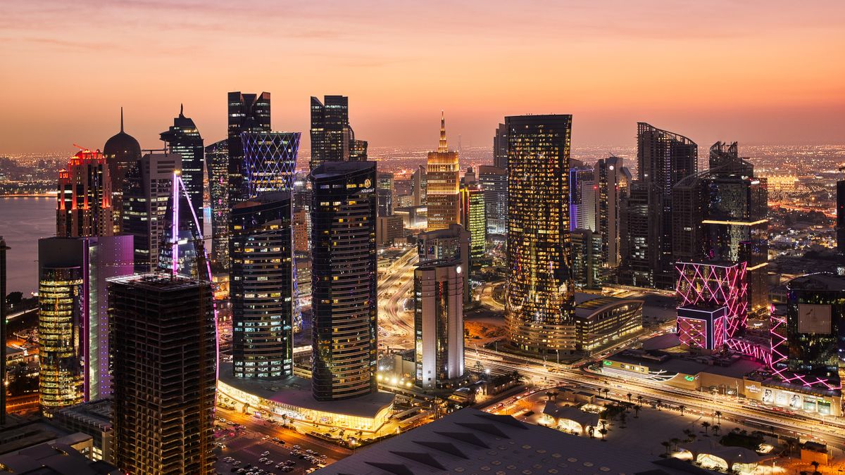 Vista de la ciudad de Doha (Qatar)