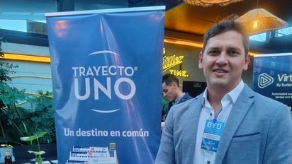 Ernesto Canero, ejecutivo comercial de Trayecto Uno durante el último workshop de Mar del Plata.