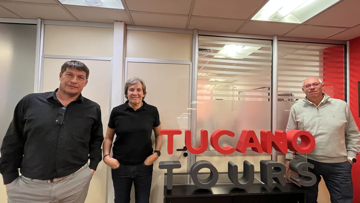 Tucano Tours: Gerardo Nizetich, director de Proyectos Comerciales; Carlos Alonso, presidente; y Alejandro Duarte, director general.