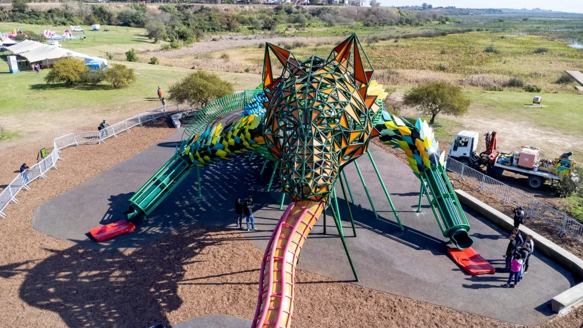 El juego del Yaguarón, un destacado atractivo del Ecoparque. El juego del Yaguarón, un destacado atractivo del Ecoparque.