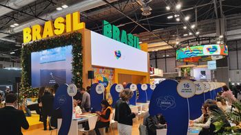 Stand de Brasil en una edición de Fitur.